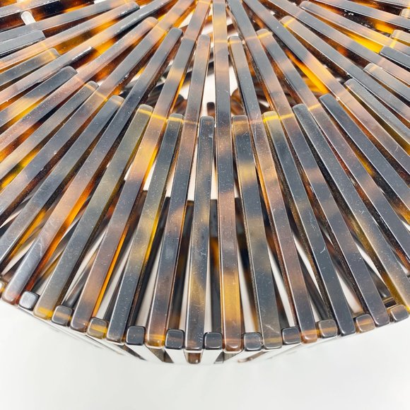 Acrylic Arc Handbag in Tortoise - Picture 5 of 7